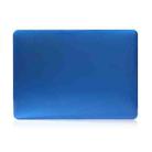 Laptop Crystal Style Protective Case For MacBook Pro 14.2 inch A2442 2021(Dark Blue) - 1