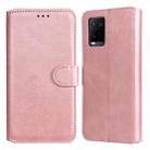 For vivo Y21 / Y33S Classic Calf Texture Horizontal Flip Phone Leather Case(Rose Gold) - 1