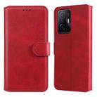 For Xiaomi Mi 11T / 11T Pro Classic Calf Texture Horizontal Flip Phone Leather Case(Red) - 1