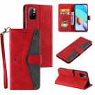 For Xiaomi Redmi Note 11 Pro Stitching Calf Texture Horizontal Flip Phone Leather Case with Holder & Card Slots & Wallet(Red) - 1
