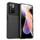 For Xiaomi Redmi Note 11 Pro / Note 11 Pro+ Thunderbolt Shockproof TPU Soft Phone Case(Black) - 1