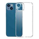 For iPhone 13 0.4mm Ultra-thin Transparent Crystal Diamond Tempered Glass Phone Case - 1