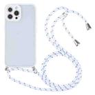 Candy Transparent Phone Case with Lanyard For iPhone 13 Pro Max(White) - 1