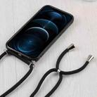 Candy Transparent Phone Case with Lanyard For iPhone 12 Pro Max(Black) - 3