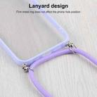 Candy Transparent Phone Case with Lanyard For iPhone 12(Purple) - 5