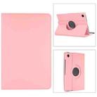 For Samsung Galaxy Tab A8 360 Degree Rotation Litchi Texture Tablet Leather Case with Holder & Sleep / Wake-up Function(Pink) - 1