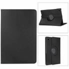 For Samsung Galaxy Tab A8 360 Degree Rotation Litchi Texture Tablet Leather Case with Holder & Sleep / Wake-up Function(Black) - 1