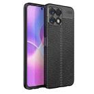 For Honor X30i Litchi Texture TPU Shockproof Phone Case(Black) - 1