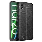 For OPPO Realme Narzo 50i Litchi Texture TPU Shockproof Phone Case(Black) - 1