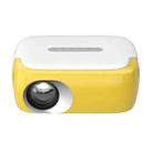 DR-860 1920x1080 1000 Lumens Portable Home Theater LED Projector, Plug Type:EU Plug(Yellow  White) - 1