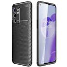 For OnePlus 9RT 5G Carbon Fiber Texture Shockproof TPU Phone Case(Black) - 1