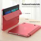 For iPad mini 6 Double-sided Matte Translucent PC Deformation Tablet Leather Case with Holder & Sleep / Wake-up Function(Red) - 5