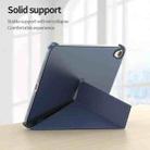 For iPad mini 6 Double-sided Matte Translucent PC Deformation Tablet Leather Case with Holder & Sleep / Wake-up Function(Grey) - 3