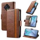 For Infinix Zero 8 CaseNeo Splicing Dual Magnetic Buckle Leather Case with Holder & Card Slots & Wallet(Brown) - 1