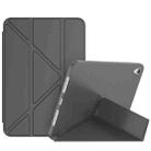 For iPad mini 6 Double-sided Matte Deformation TPU Tablet Leather Case with Holder & Sleep / Wake-up Function(Black) - 1