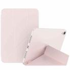 For iPad mini 6 Double-sided Matte Deformation TPU Tablet Leather Case with Holder & Sleep / Wake-up Function(Pink) - 1