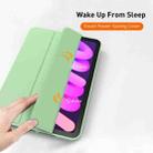 For iPad mini 6 Double-sided Matte TPU Tablet Leather Case with 3-folding Holder & Sleep / Wake-up Function(Dark Night Green) - 5
