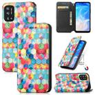 For Doogee N40 Pro CaseNeo Colorful Magnetic Leather Case with Holder & Card Slot & Wallet(Magic Space) - 1