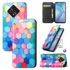 For Infinix Zero 8 CaseNeo Colorful Magnetic Leather Case with Holder & Card Slot & Wallet(Colorful Cube) - 1