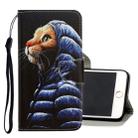 For iPhone 6 Plus / 6s Plus 3D Colored Drawing Horizontal Flip PU Leather Case with Holder & Card Slots & Wallet(Down Jacket Cat) - 1