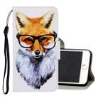 For iPhone 6 Plus / 6s Plus 3D Colored Drawing Horizontal Flip PU Leather Case with Holder & Card Slots & Wallet(Fox) - 1