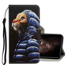 For iPhone 11 Pro Max 3D Colored Drawing Horizontal Flip PU Leather Case with Holder & Card Slots & Wallet(Down Jacket Cat) - 1