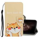 For iPhone 11 Pro Max 3D Colored Drawing Horizontal Flip PU Leather Case with Holder & Card Slots & Wallet(Shiba Inu) - 1