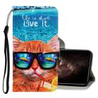 For iPhone 11 Pro Max 3D Colored Drawing Horizontal Flip PU Leather Case with Holder & Card Slots & Wallet(Underwater Cat) - 1