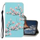 For iPhone XR 3D Colored Drawing Horizontal Flip PU Leather Case with Holder & Card Slots & Wallet(Magnolia) - 1