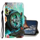 For iPhone XS Max 3D Colored Drawing Horizontal Flip PU Leather Case with Holder & Card Slots & Wallet(Green Eyes) - 1