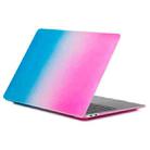 Laptop Rainbow Pattern PC Protective Case For MacBook Pro 14.2 inch A2442 2021(Pink + Water Blue) - 1