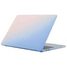 Laptop Rainbow Pattern PC Protective Case For MacBook Pro 16.2 inch A2485 2021(Gradient Pink Blue) - 1