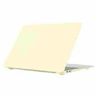 Cream Style Laptop Plastic Protective Case For MacBook Pro 14.2 inch A2442 2021(Cream Yellow) - 1