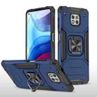 For Motorola Moto G Power (2021) Magnetic Armor Shockproof TPU + PC Phone Case with Metal Ring Holder(Blue) - 1