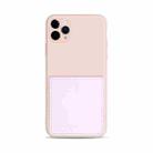 Liquid Silicone Skin Feel Shockproof Phone Case with Card Slot For iPhone 11 Pro(Pink) - 1