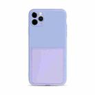 Liquid Silicone Skin Feel Shockproof Phone Case with Card Slot For iPhone 11(Light Purple) - 1