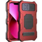 Camshield Shockproof Waterproof Dustproof Metal Case with Holder For iPhone 13 mini(Red) - 1