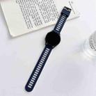 For Samsung Galaxy Watch4 40mm / 44mm Two-color Silicone Strap Watch Band(Blue White) - 1