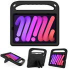 For iPad mini 6 Handle Portable EVA Shockproof Tablet Case with Triangle Holder(Black) - 1