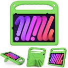 For iPad mini 6 Handle Portable EVA Shockproof Tablet Case with Triangle Holder(Green) - 1