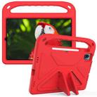 For Xiaomi Pad 5 / Pad 5 Pro Handle Portable EVA Shockproof Tablet Case with Triangle Holder(Red) - 1