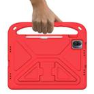 For Xiaomi Pad 5 / Pad 5 Pro Handle Portable EVA Shockproof Tablet Case with Triangle Holder(Red) - 5