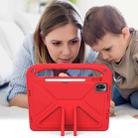 For Xiaomi Pad 5 / Pad 5 Pro Handle Portable EVA Shockproof Tablet Case with Triangle Holder(Red) - 6