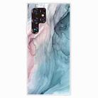 For Samaung Galaxy S22 Ultra 5G Marble Pattern Shockproof TPU Phone Case(Abstract Gray) - 1