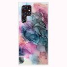 For Samaung Galaxy S22 Ultra 5G Marble Pattern Shockproof TPU Phone Case(Abstract Multicolor) - 1