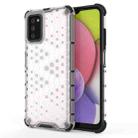 For Samsung Galaxy A03s 166mm Shockproof Honeycomb PC + TPU Phone Case(White) - 1