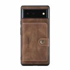 For Google Pixel 6 JEEHOOD Retro Magnetic Detachable Phone Protective Case(Brown) - 1