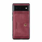 For Google Pixel 6 JEEHOOD Retro Magnetic Detachable Phone Protective Case(Red) - 1