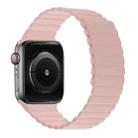 Silicone Magnetic Integrated Long Strap Watch Band For Apple Watch Series 8&7 41mm / SE 2&6&SE&5&4 40mm / 3&2&1 38mm(Pink) - 1