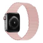 Silicone Magnetic Integrated Long Strap Watch Band For Apple Watch Series 8&7 45mm / SE 2&6&SE&5&4 44mm / 3&2&1 42mm(Pink) - 1